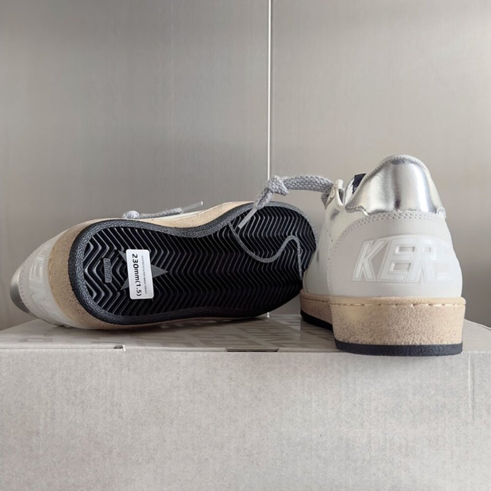 Golden Goose Men's White Sparkling Rhinestone Dirty Shoes - Picture 7 of 7